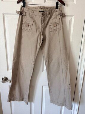 MEXX Lightweight Safari-Style KhakiTravel Pant Size 6/33" 100% Cotton